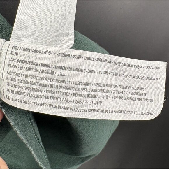 Abercrombie & Fitch Men's Rose Bowl Game Soft A&F Tee S Green Cotton Football - Picture 6 of 9